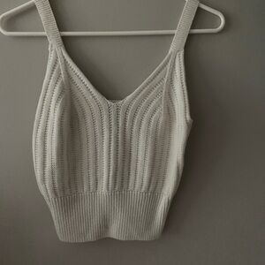 White streetwear Society knit top